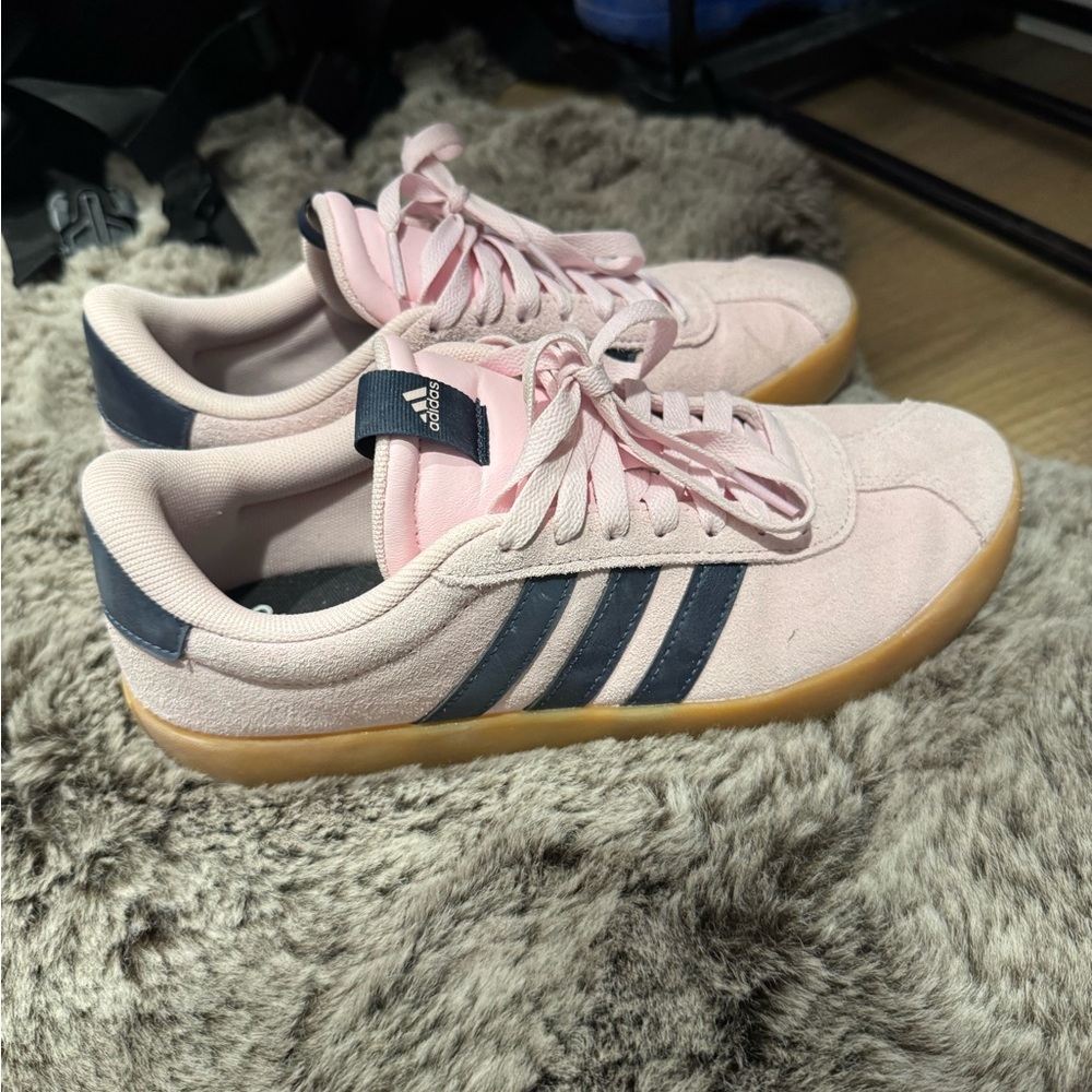 Adidas Women's Blush and Navy Sneakers